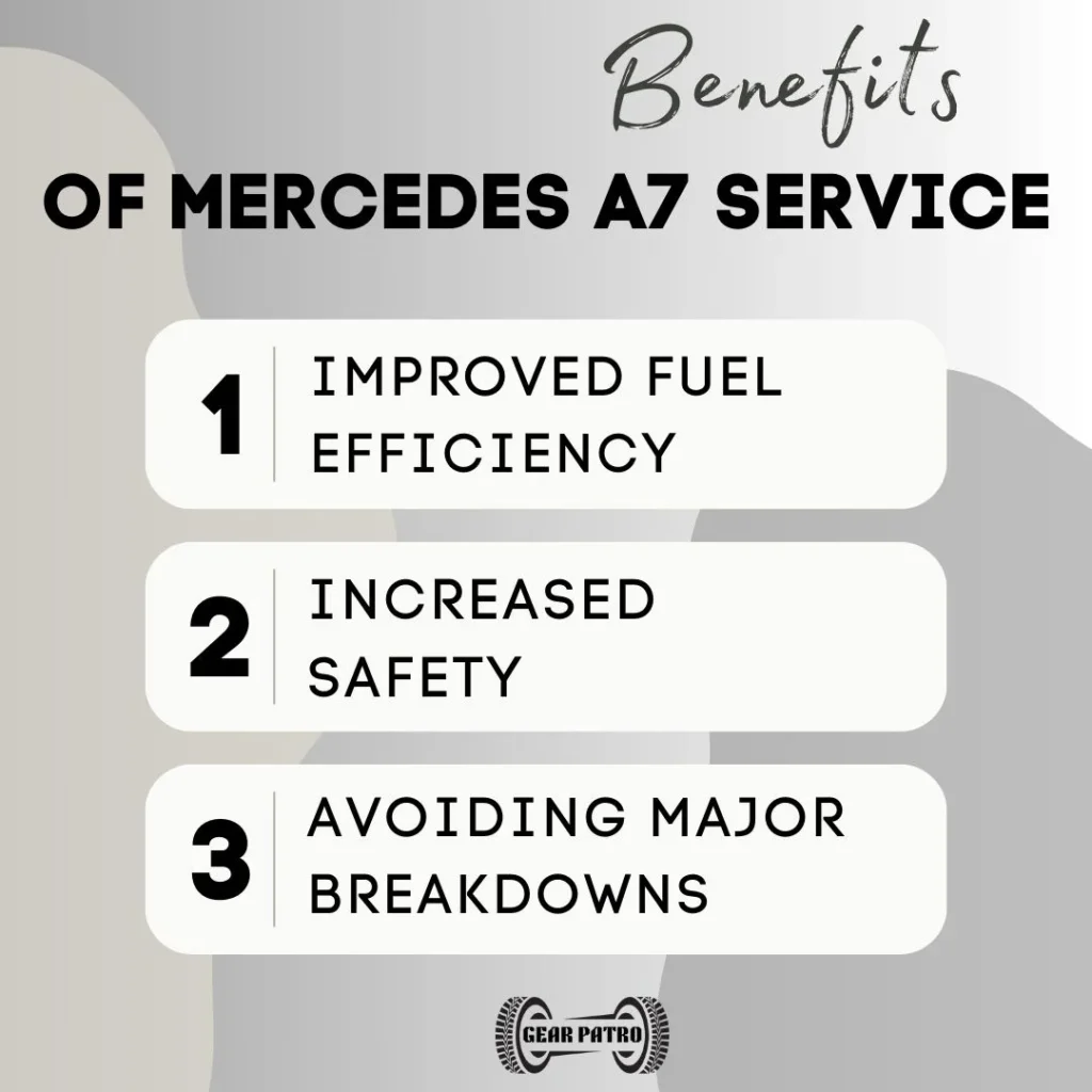 Benefits of Mercedes A7 Service