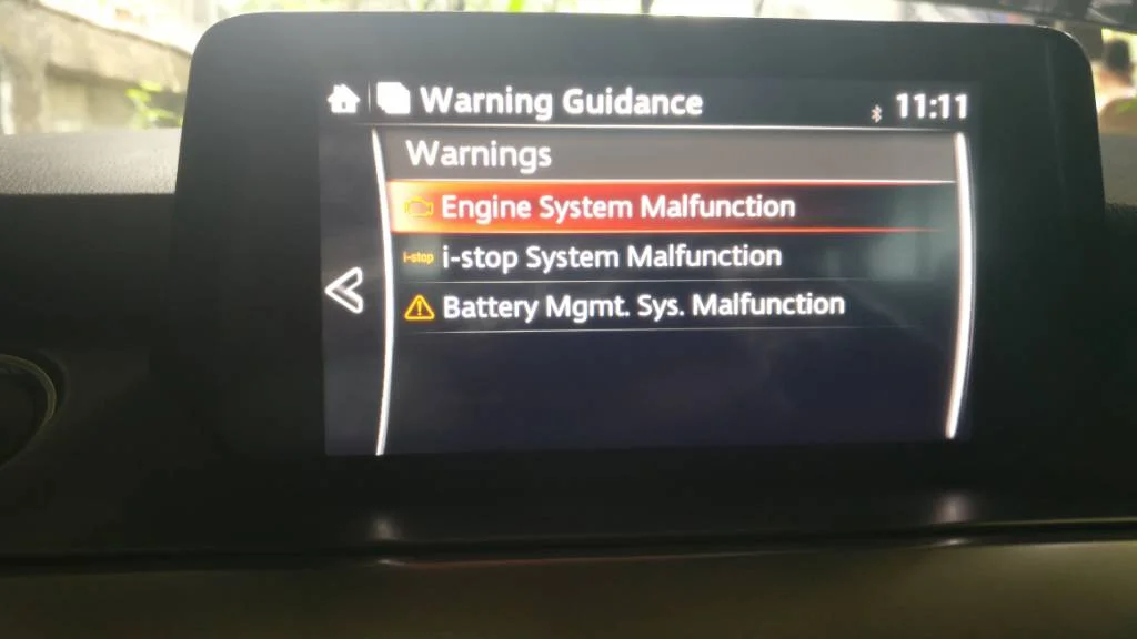 How To Fix The Warning Of Battery Management Malfunction On A Mazda