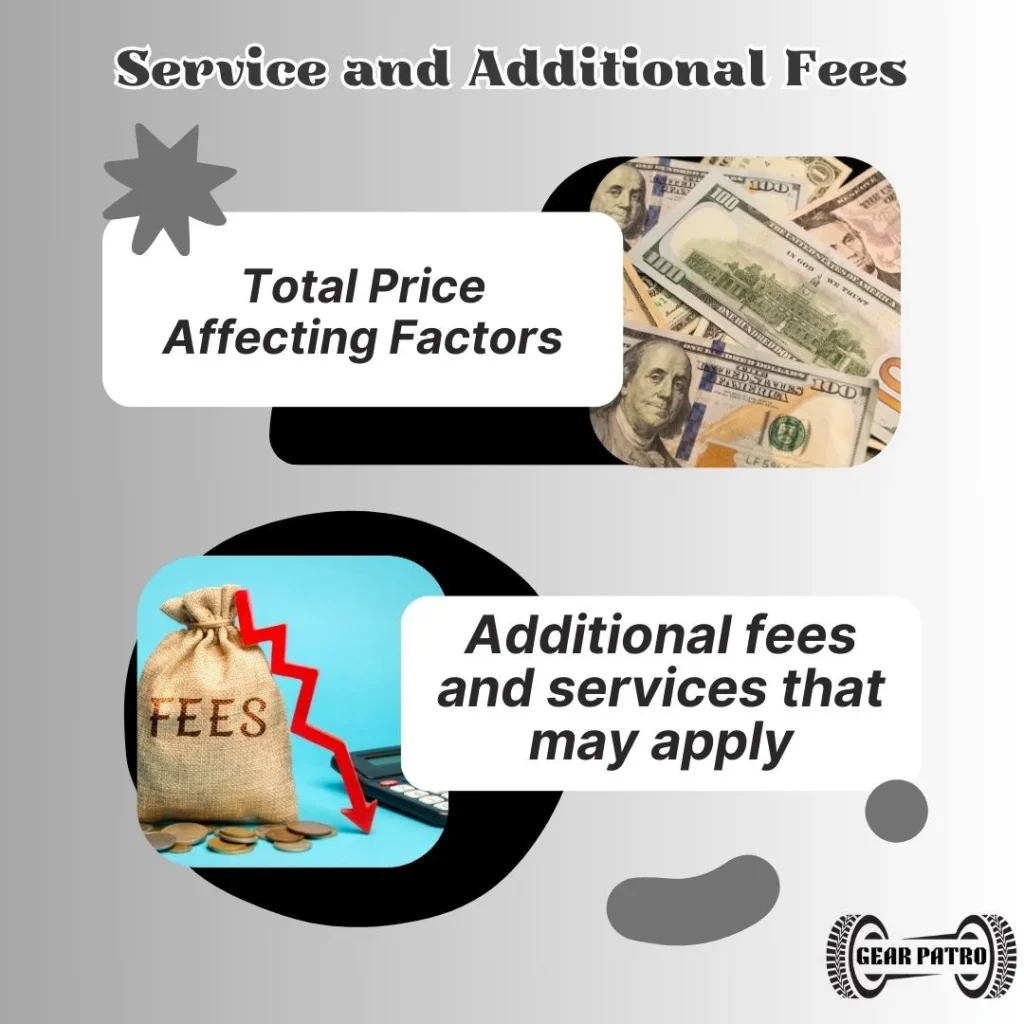 Service and Additional Fees