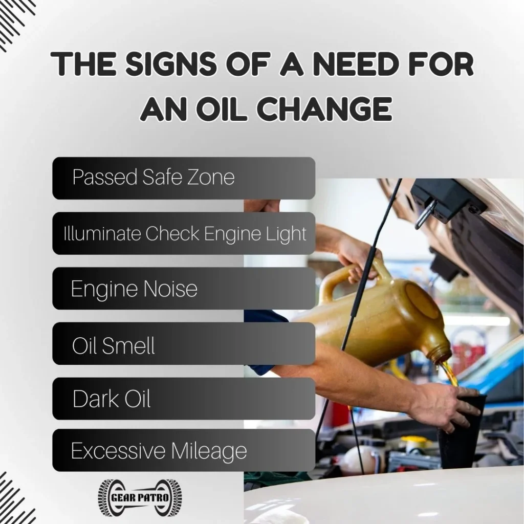 The signs of a need for an oil change