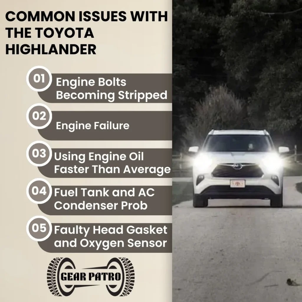 Common Issues With The Toyota Highlander