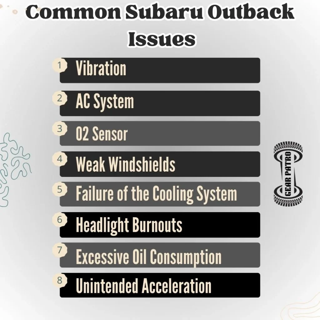 Common Subaru Outback Issues