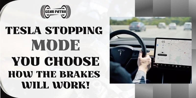 Tesla Stopping Mode You Choose How The Brakes Will Work!