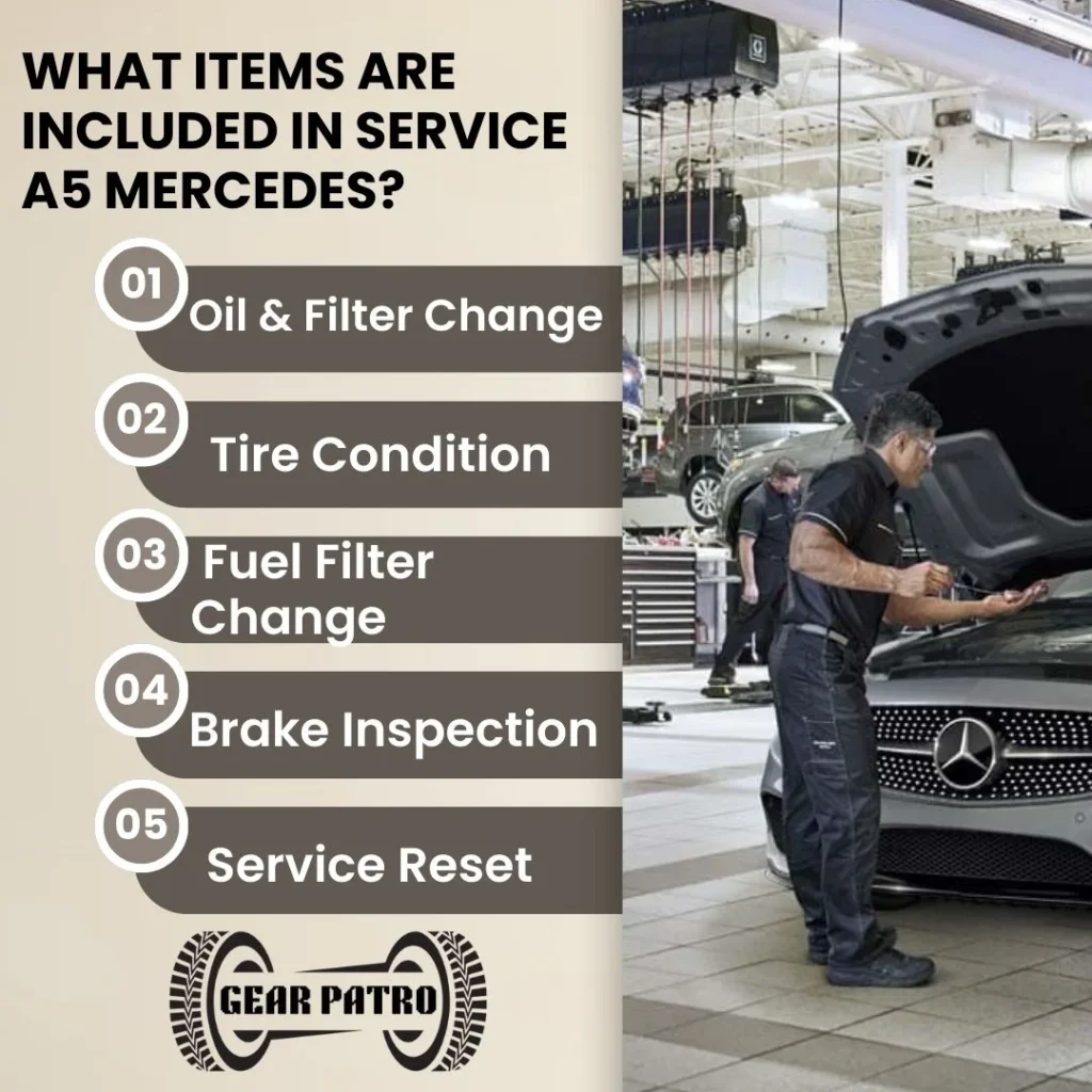 What Items Are Included In Service A5 Mercedes