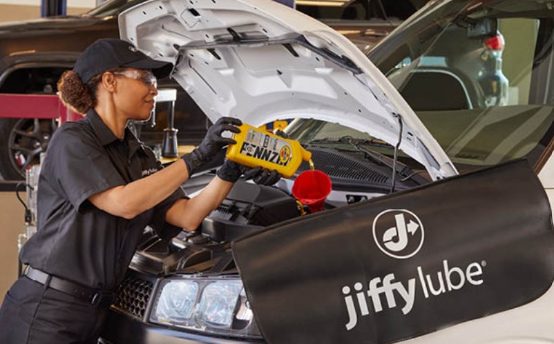 What is the cost of an oil change at Jiffy Lube?